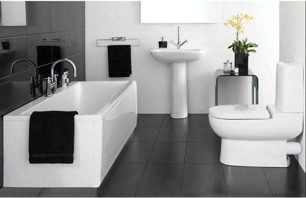 Ванные комнаты в черно-белом стиле — советы дизайнеров