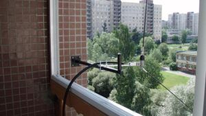 Установка балконной кв антенны