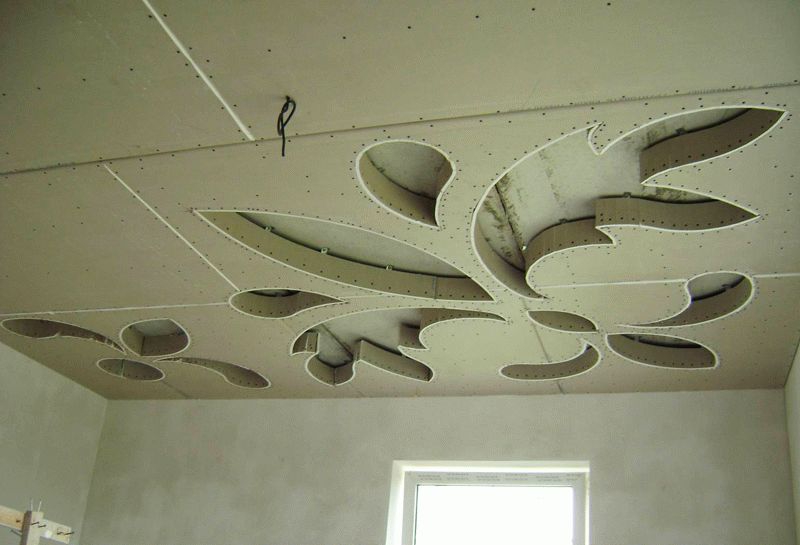 Монтаж и отделка потолка из гипсокартона