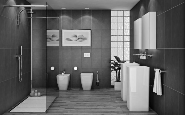 Ванная комната в серых тонах – как продумать дизайн