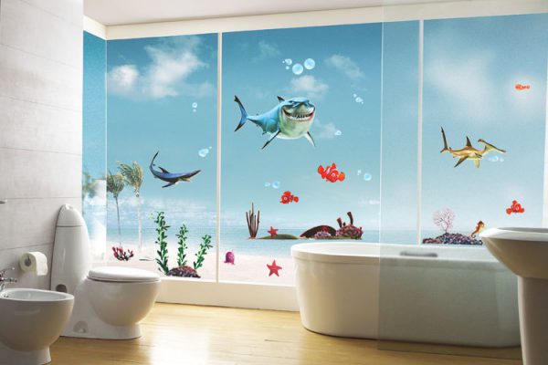 Влагостойкие фотообои для ванной комнаты — виды и особенности