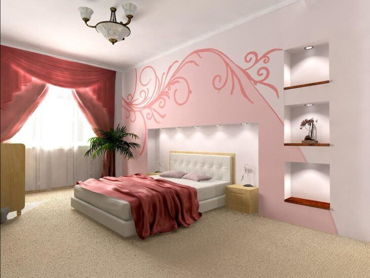 Цвет стен в спальне, приятный для отдыха