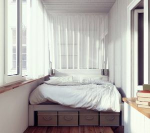 Устройство жилой комнаты на лоджии и балконе