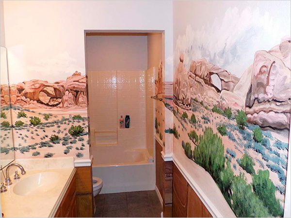 Влагостойкие фотообои для ванной комнаты — виды и особенности