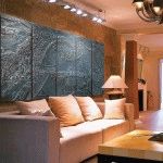 Дизайн стен в гостиной: правила отделки и декорирования