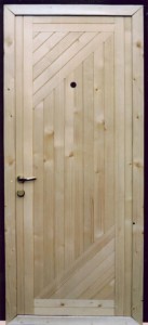 Входные утепленные деревянные двери своими руками