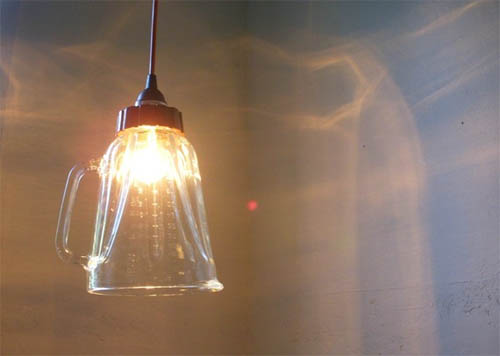Лампа из кувшина от блендера 
