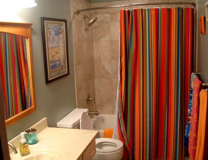 Секреты выбора красивых штор в ванную комнату