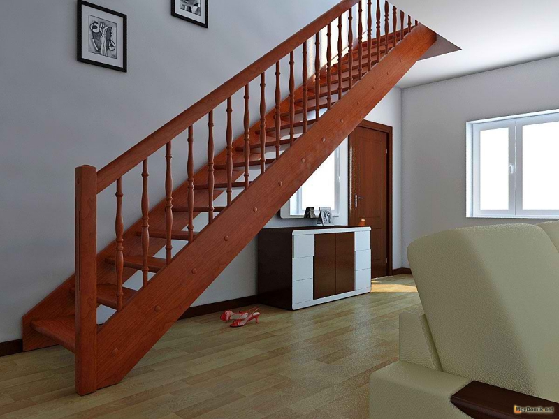 Как построить деревянную лестницу на второй этаж – технология изготовления – схема и видео