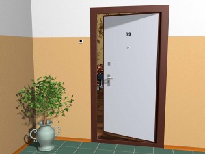 Стальные двери в квартиру - зеркальные и с внутренним открыванием
