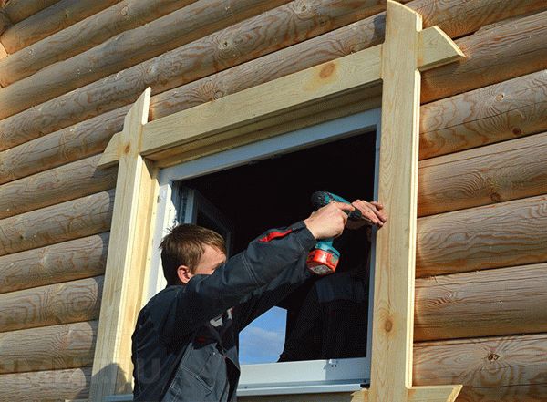 Установка и отделка пластиковых окон в деревянном доме
