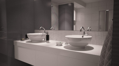 Необычные раковины в современной ванной комнате 