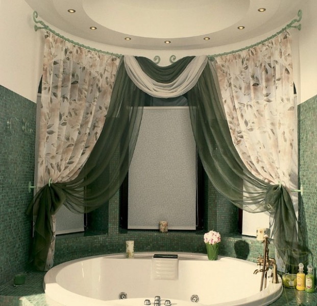 Элитные шторы для ванны: тканевые, текстильные — превосходное решение