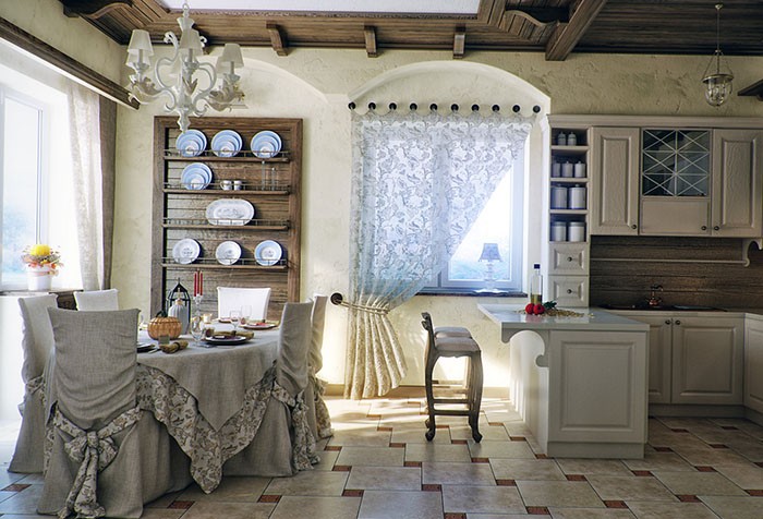 Кухонные шторы на одну сторону: традиционные и необычные решения