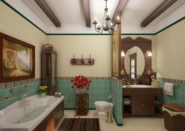 Стили плитки для ванной комнаты — разновидности стилей