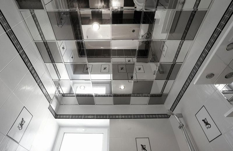 Отделка потолка в ванной комнате: разнообразие вариантов