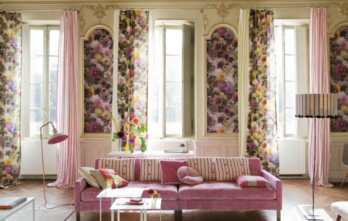 Советы профессионалов: украшаем квартиру при помощи штор с цветочным принтом