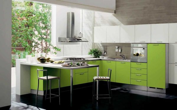 Кухни в зеленом цвете: особенности создания итерьера