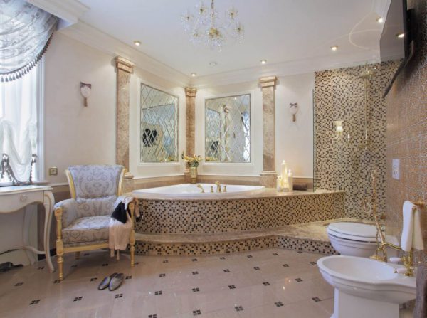 Ванная в классическом стиле – сочетание традиций, роскоши и удобства
