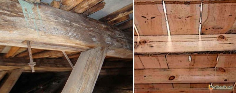 Как отремонтировать деревянную балку перекрытия своими силами