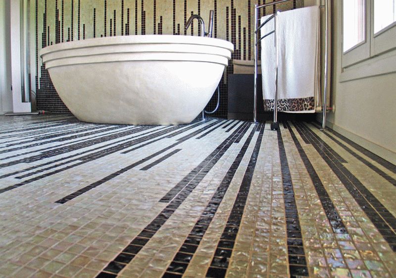 Плитка мозаика для отделки ванной комнаты: особенности выбора и монтажа