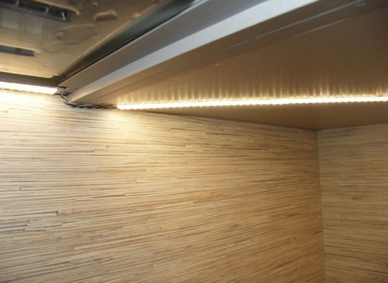Подсветка шкафа светодиодной лентой