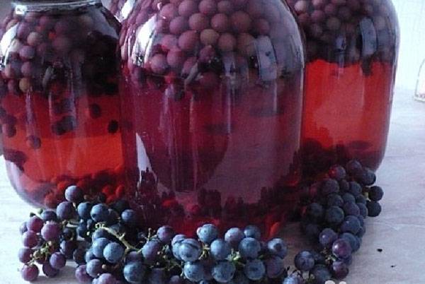 Рецепты компота из винограда на зиму на любой вкус