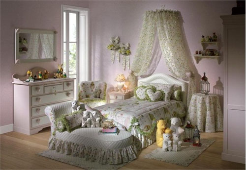 Комната для девочки в классическом стиле 