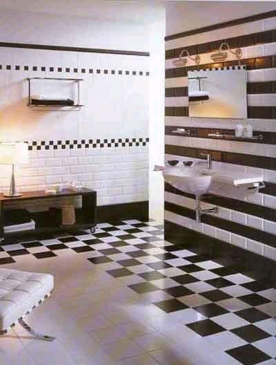 Ванная комнат в стиле ретро: интересные приемы 