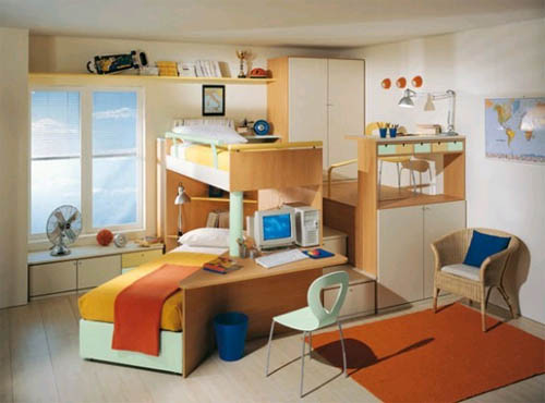Интерьер детской комнаты для двоих детей 