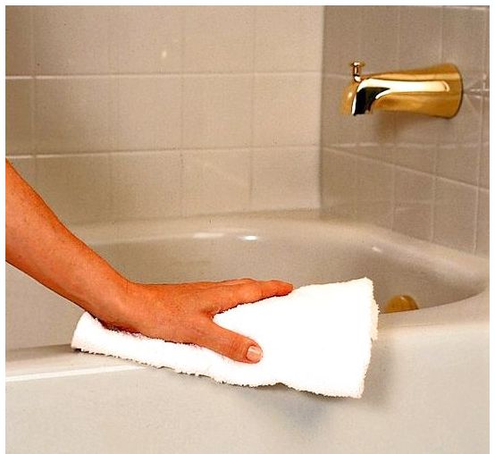 Как избавиться от ржавых пятен в ванной?